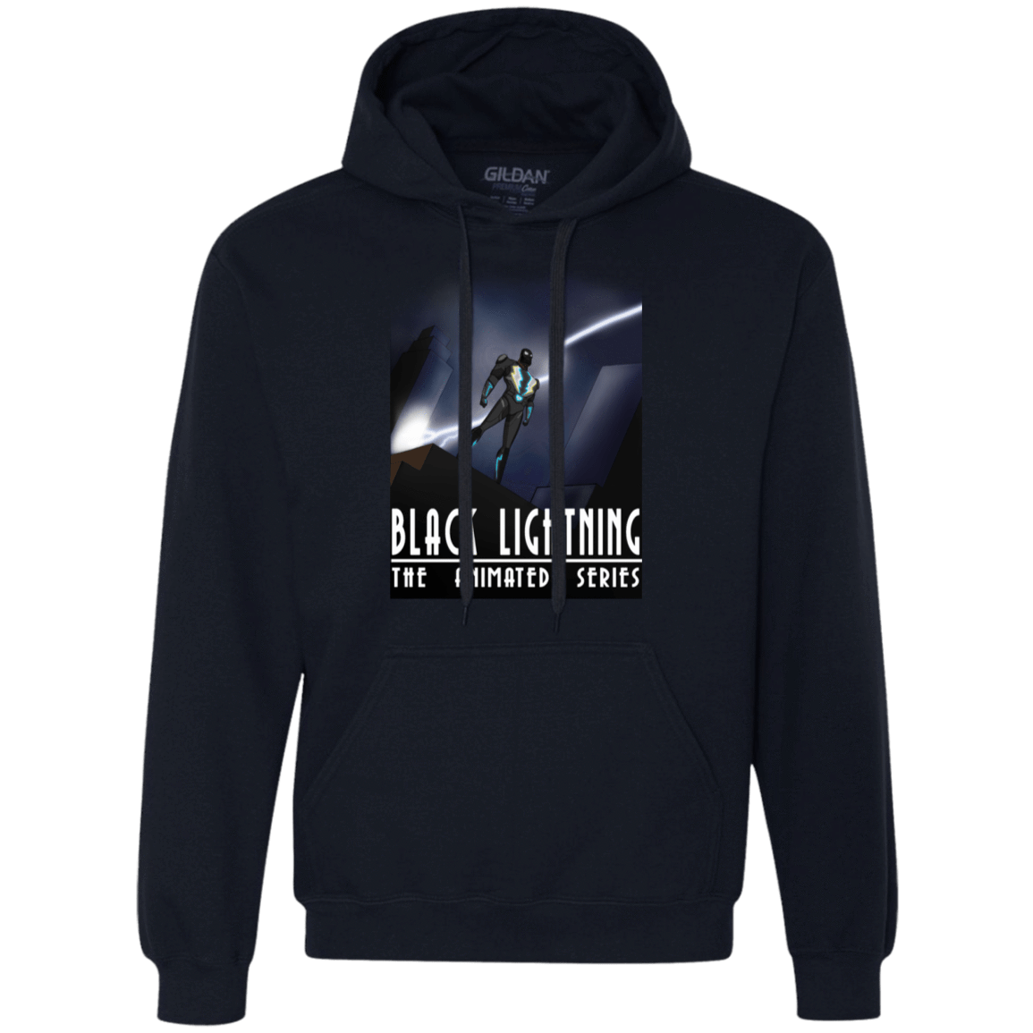 Sweatshirts Navy / S Black Lightning Series Premium Fleece Hoodie