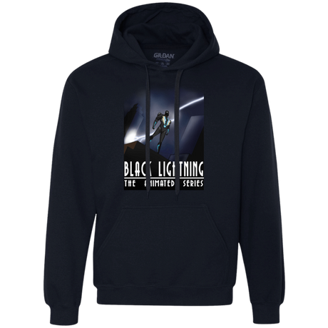 Sweatshirts Navy / S Black Lightning Series Premium Fleece Hoodie