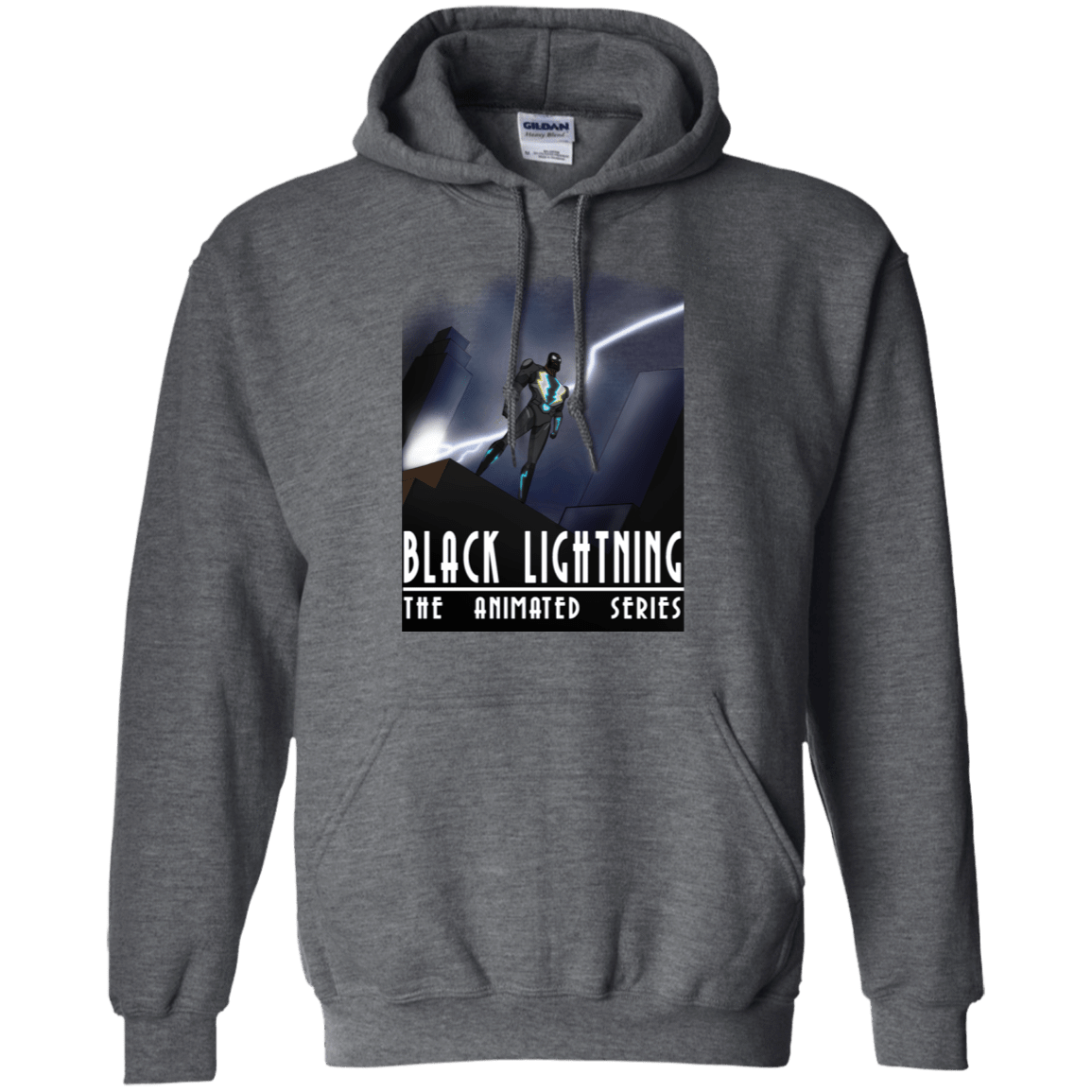 Sweatshirts Dark Heather / S Black Lightning Series Pullover Hoodie