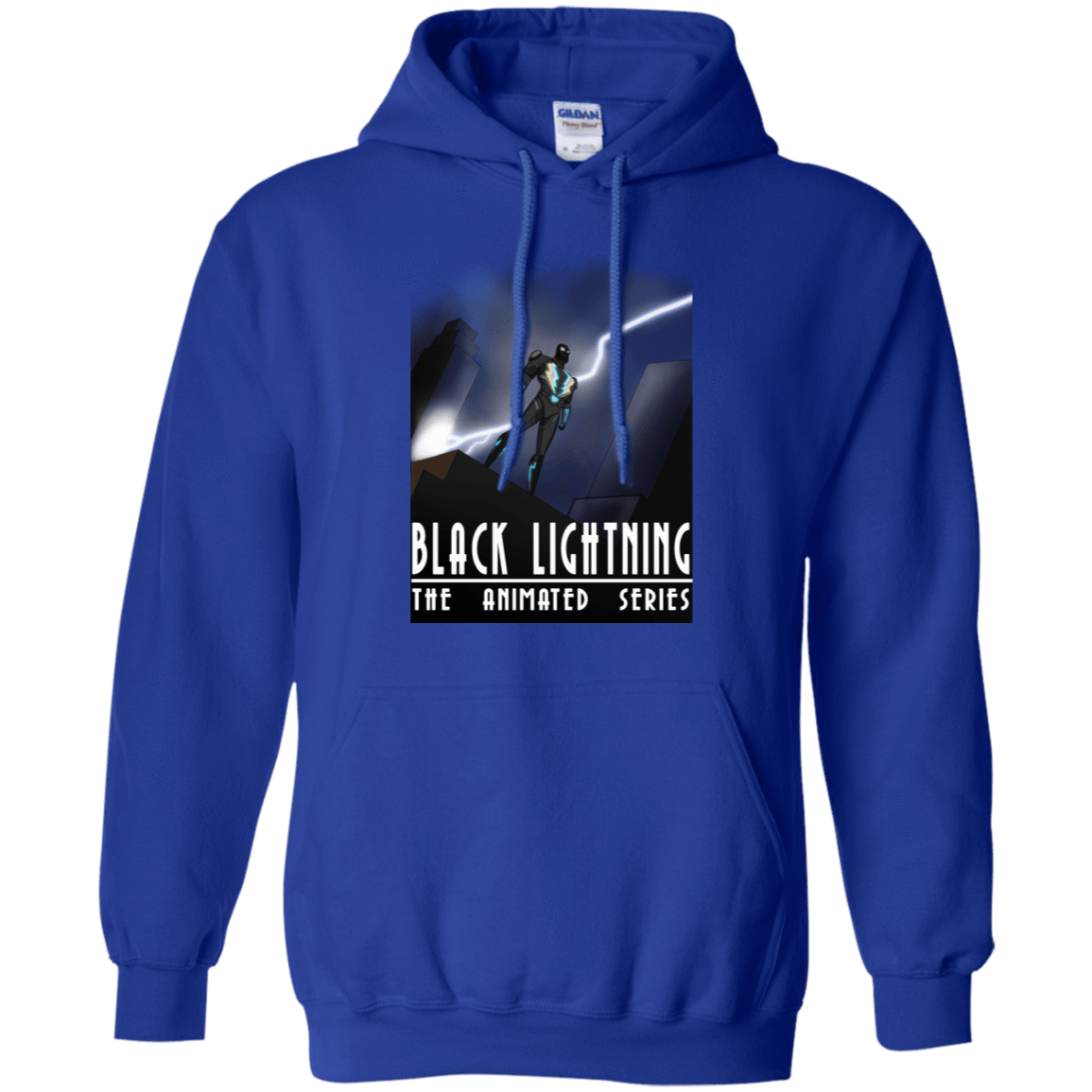 Sweatshirts Royal / S Black Lightning Series Pullover Hoodie