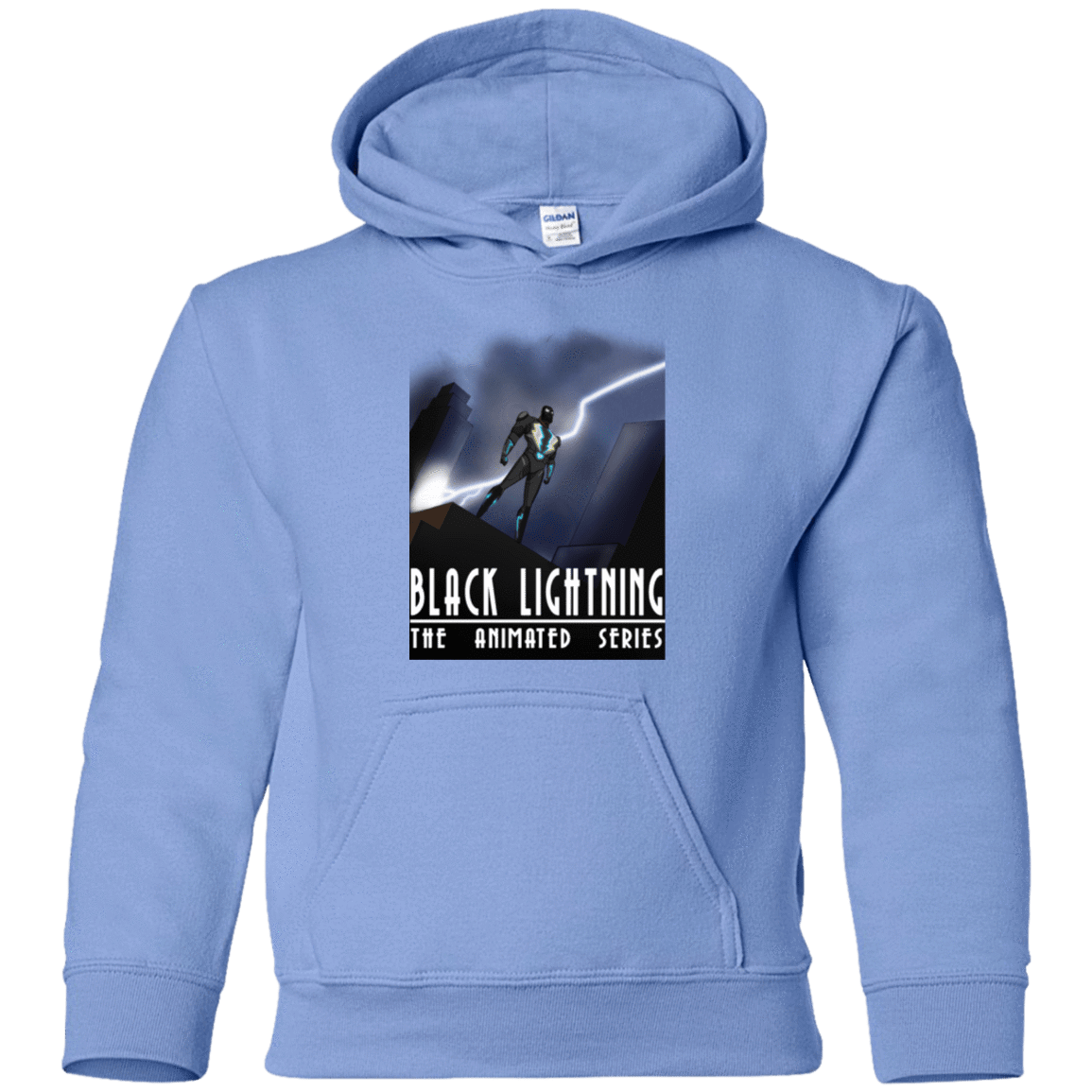 Sweatshirts Carolina Blue / YS Black Lightning Series Youth Hoodie