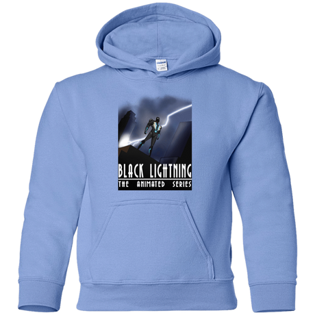 Sweatshirts Carolina Blue / YS Black Lightning Series Youth Hoodie