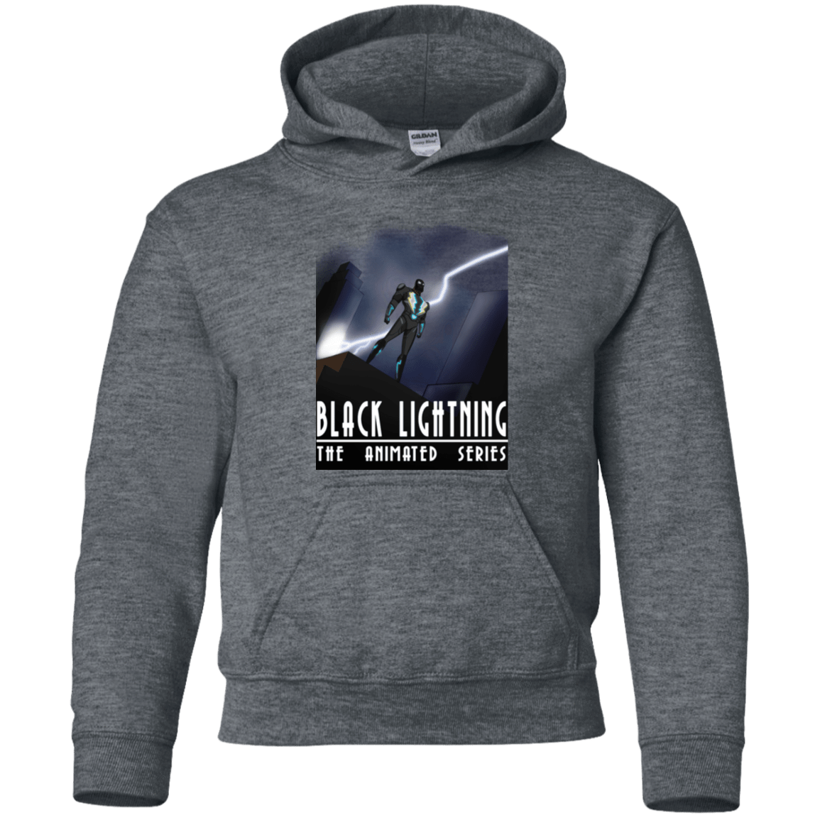 Sweatshirts Dark Heather / YS Black Lightning Series Youth Hoodie