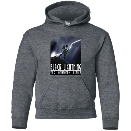 Sweatshirts Dark Heather / YS Black Lightning Series Youth Hoodie
