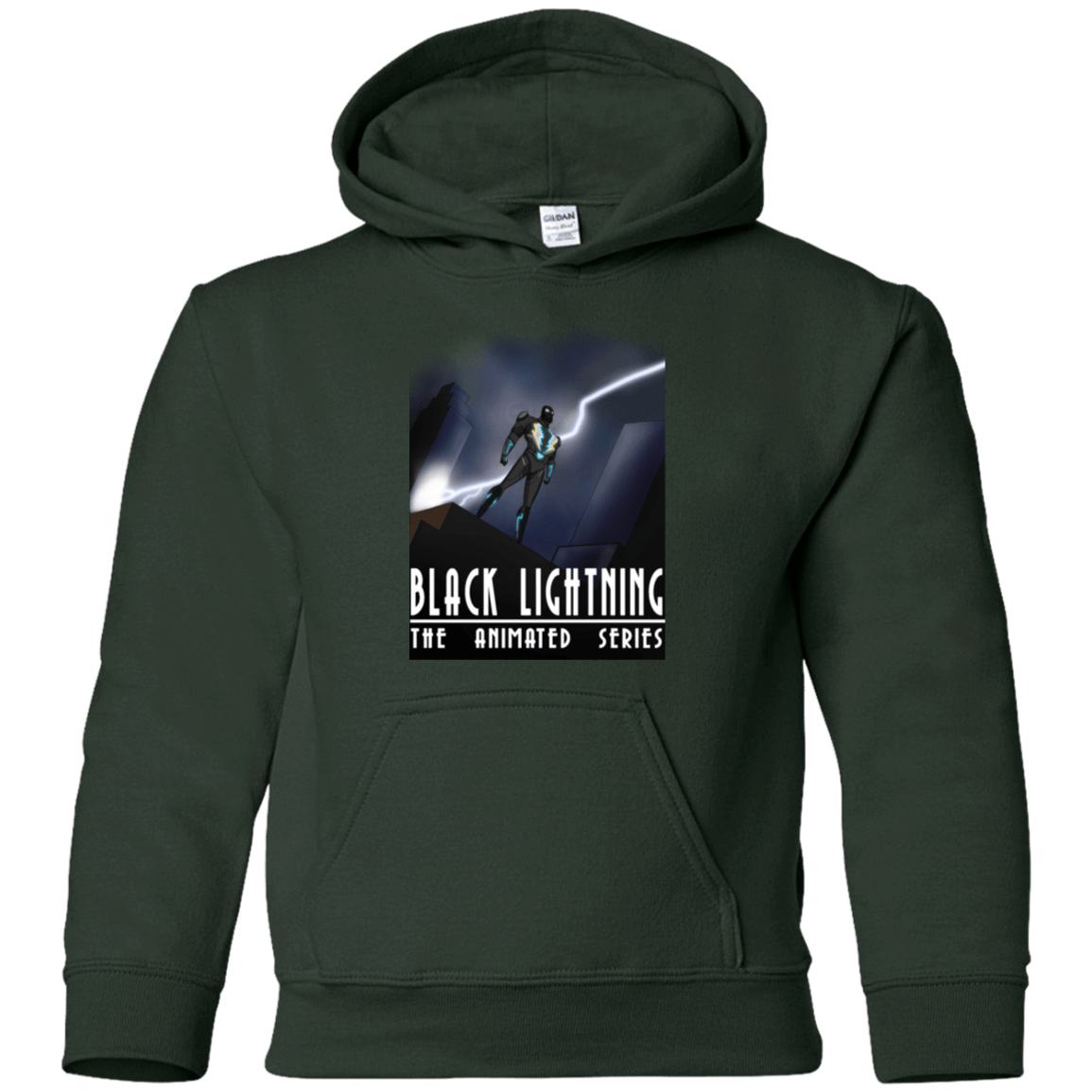 Sweatshirts Forest Green / YS Black Lightning Series Youth Hoodie