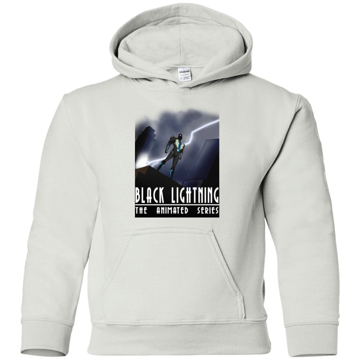 Sweatshirts White / YS Black Lightning Series Youth Hoodie