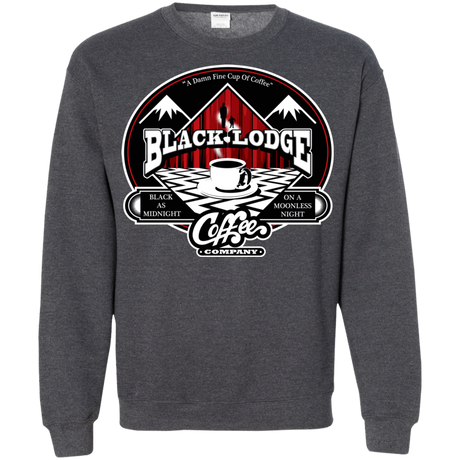 Sweatshirts Dark Heather / Small Black Lodge Coffee Company Crewneck Sweatshirt