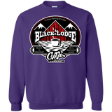 Sweatshirts Purple / Small Black Lodge Coffee Company Crewneck Sweatshirt