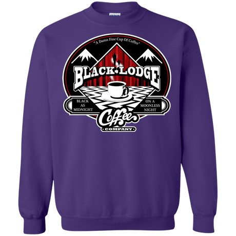 Sweatshirts Purple / Small Black Lodge Coffee Company Crewneck Sweatshirt