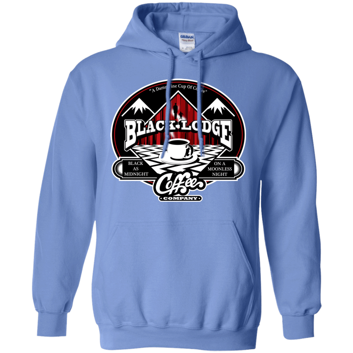 Sweatshirts Carolina Blue / Small Black Lodge Coffee Company Pullover Hoodie