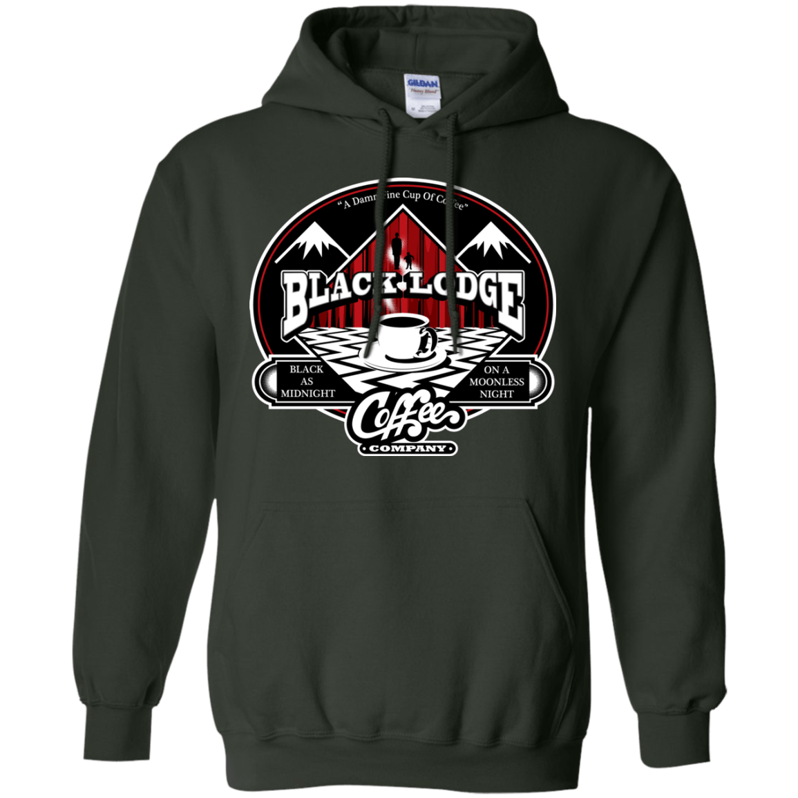 Sweatshirts Forest Green / Small Black Lodge Coffee Company Pullover Hoodie