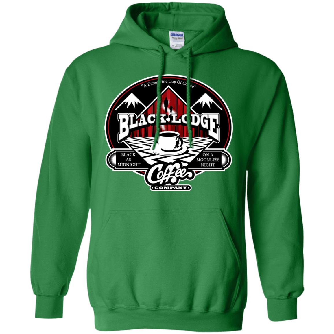 Sweatshirts Irish Green / Small Black Lodge Coffee Company Pullover Hoodie