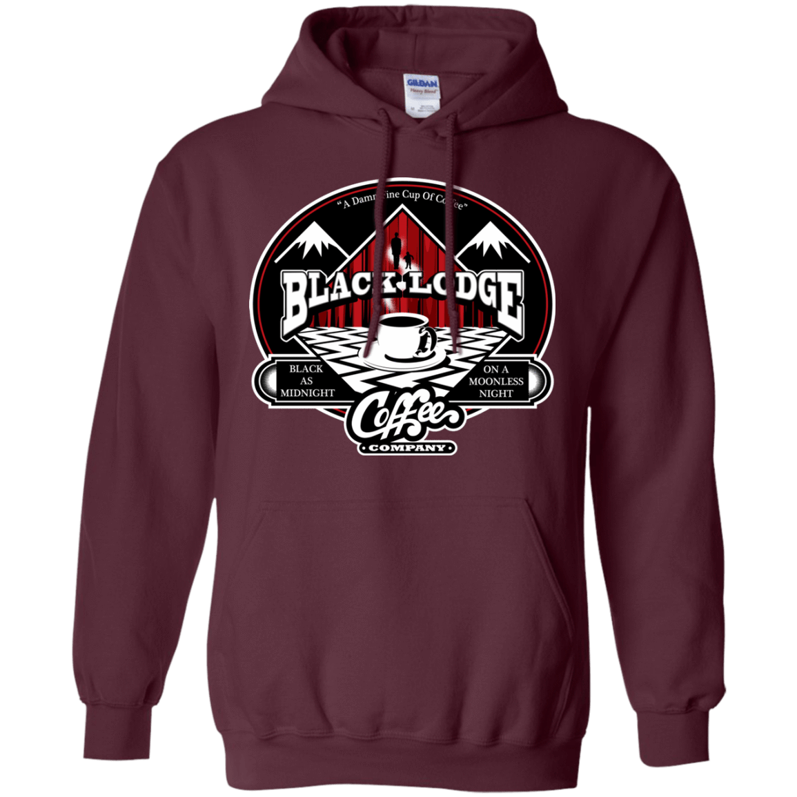 Sweatshirts Maroon / Small Black Lodge Coffee Company Pullover Hoodie