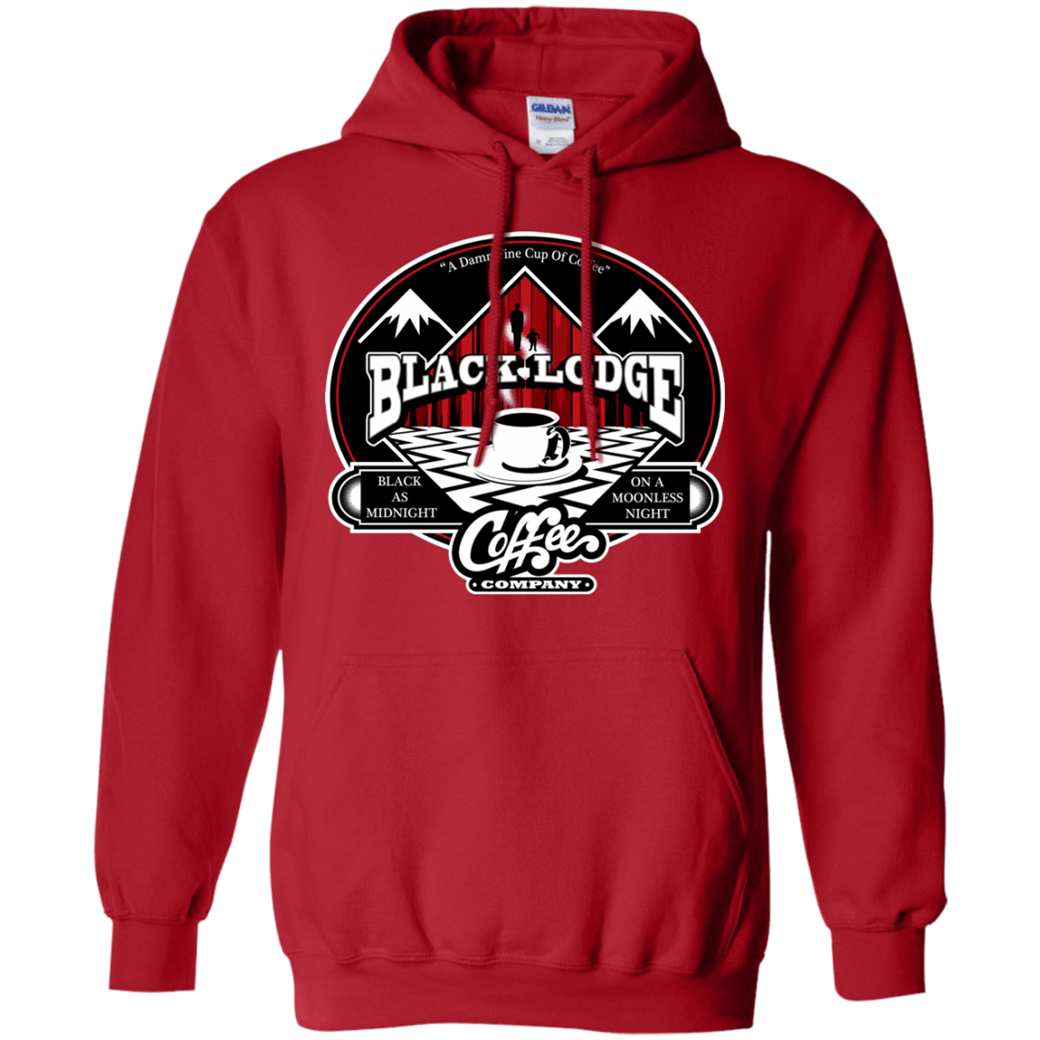 Sweatshirts Red / Small Black Lodge Coffee Company Pullover Hoodie