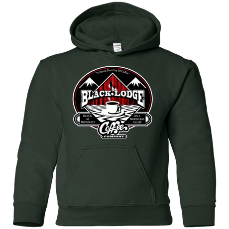Sweatshirts Forest Green / YS Black Lodge Coffee Company Youth Hoodie