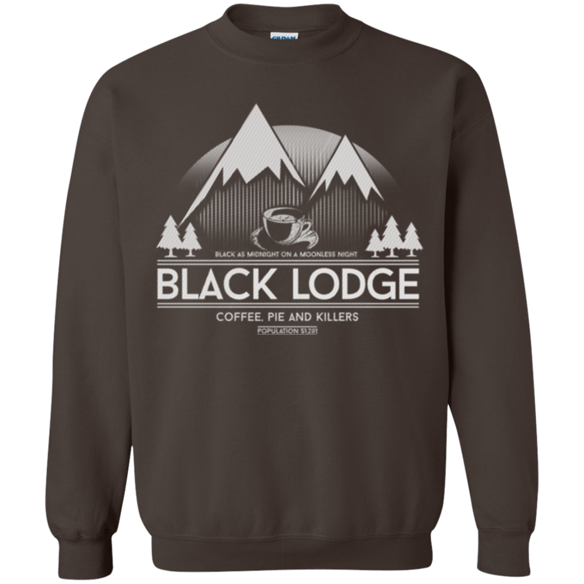 Sweatshirts Dark Chocolate / Small Black Lodge Crewneck Sweatshirt