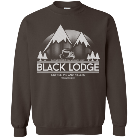 Sweatshirts Dark Chocolate / Small Black Lodge Crewneck Sweatshirt