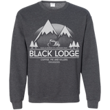 Sweatshirts Dark Heather / Small Black Lodge Crewneck Sweatshirt