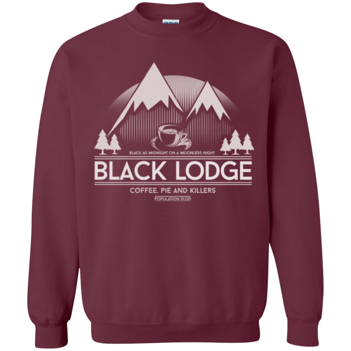 Sweatshirts Maroon / Small Black Lodge Crewneck Sweatshirt