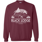 Sweatshirts Maroon / Small Black Lodge Crewneck Sweatshirt