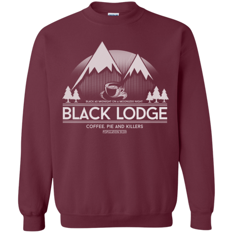 Sweatshirts Maroon / Small Black Lodge Crewneck Sweatshirt