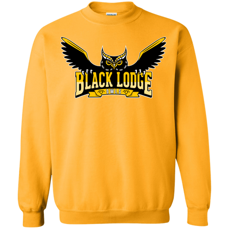Sweatshirts Gold / Small Black Lodge Owls Crewneck Sweatshirt