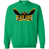 Sweatshirts Irish Green / Small Black Lodge Owls Crewneck Sweatshirt