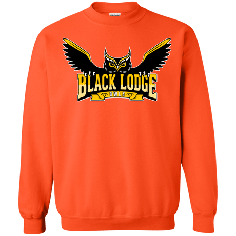 Sweatshirts Orange / Small Black Lodge Owls Crewneck Sweatshirt