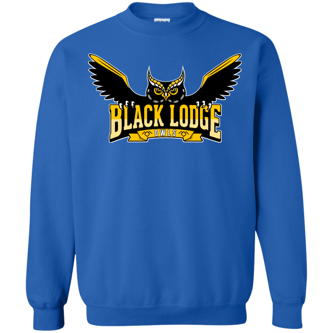 Sweatshirts Royal / Small Black Lodge Owls Crewneck Sweatshirt