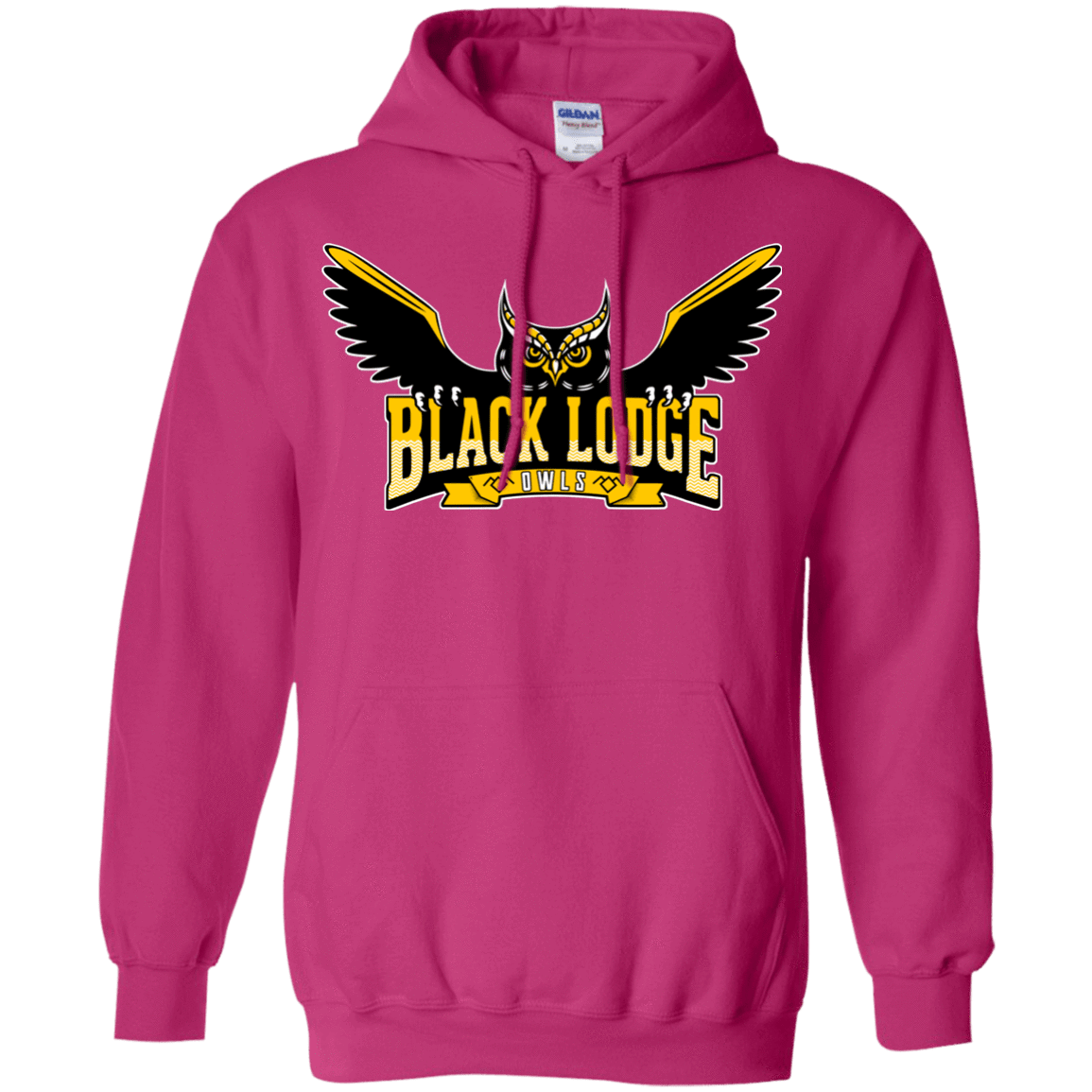 Sweatshirts Heliconia / Small Black Lodge Owls Pullover Hoodie