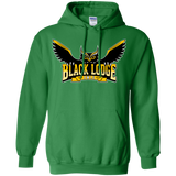 Sweatshirts Irish Green / Small Black Lodge Owls Pullover Hoodie