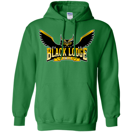 Sweatshirts Irish Green / Small Black Lodge Owls Pullover Hoodie