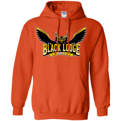 Sweatshirts Orange / Small Black Lodge Owls Pullover Hoodie