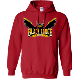 Sweatshirts Red / Small Black Lodge Owls Pullover Hoodie