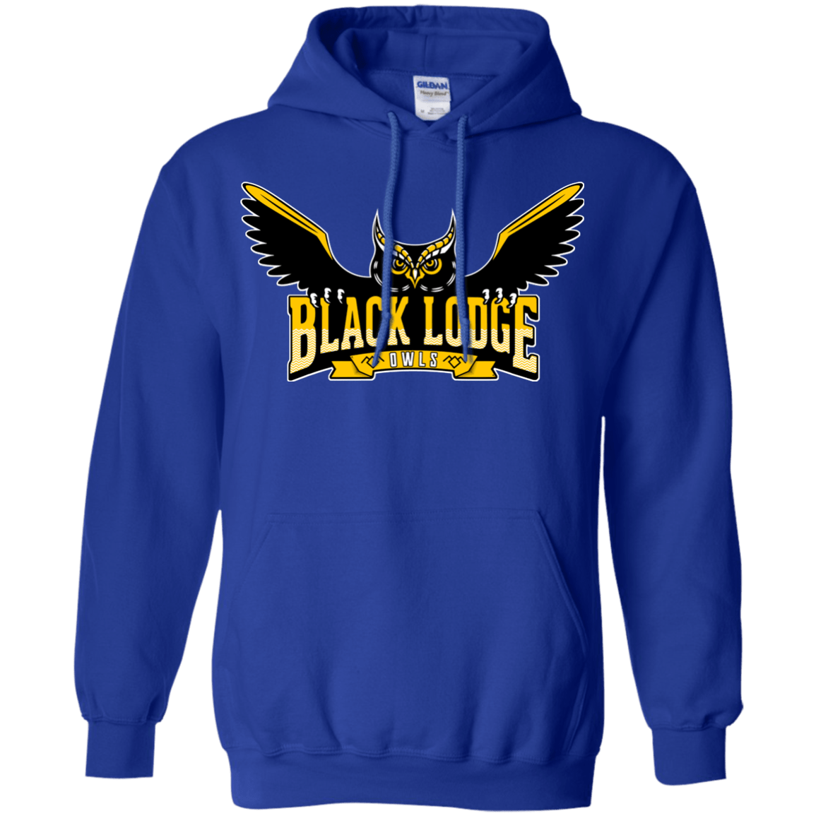 Sweatshirts Royal / Small Black Lodge Owls Pullover Hoodie