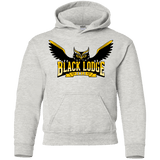 Sweatshirts Ash / YS Black Lodge Owls Youth Hoodie