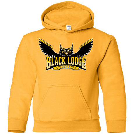 Sweatshirts Gold / YS Black Lodge Owls Youth Hoodie