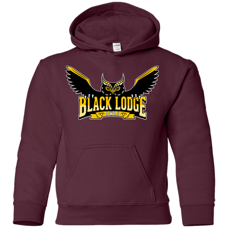 Sweatshirts Maroon / YS Black Lodge Owls Youth Hoodie