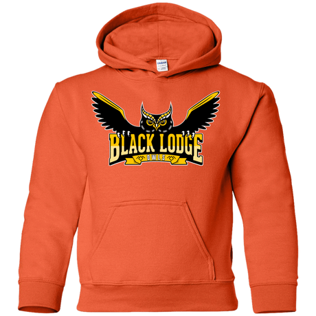 Sweatshirts Orange / YS Black Lodge Owls Youth Hoodie