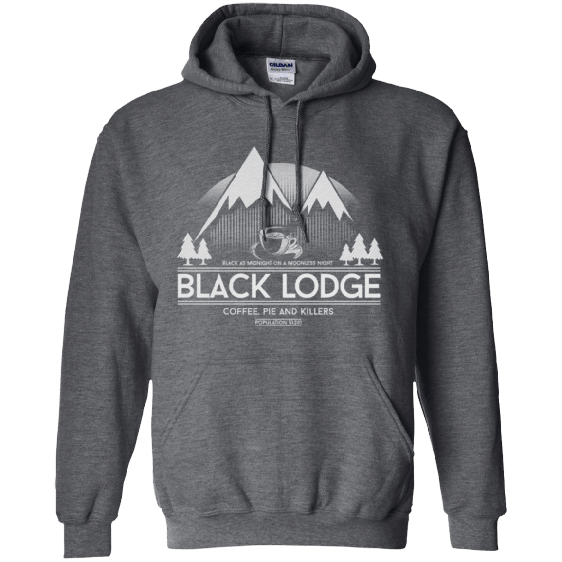 Sweatshirts Dark Heather / Small Black Lodge Pullover Hoodie