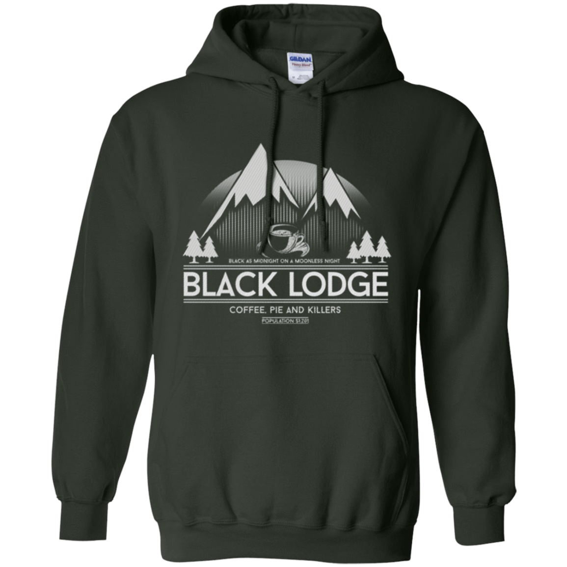 Sweatshirts Forest Green / Small Black Lodge Pullover Hoodie