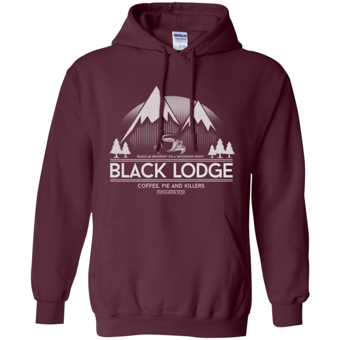 Sweatshirts Maroon / Small Black Lodge Pullover Hoodie