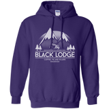 Sweatshirts Purple / Small Black Lodge Pullover Hoodie
