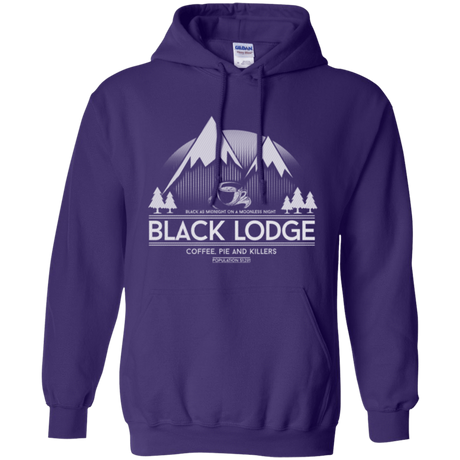 Sweatshirts Purple / Small Black Lodge Pullover Hoodie