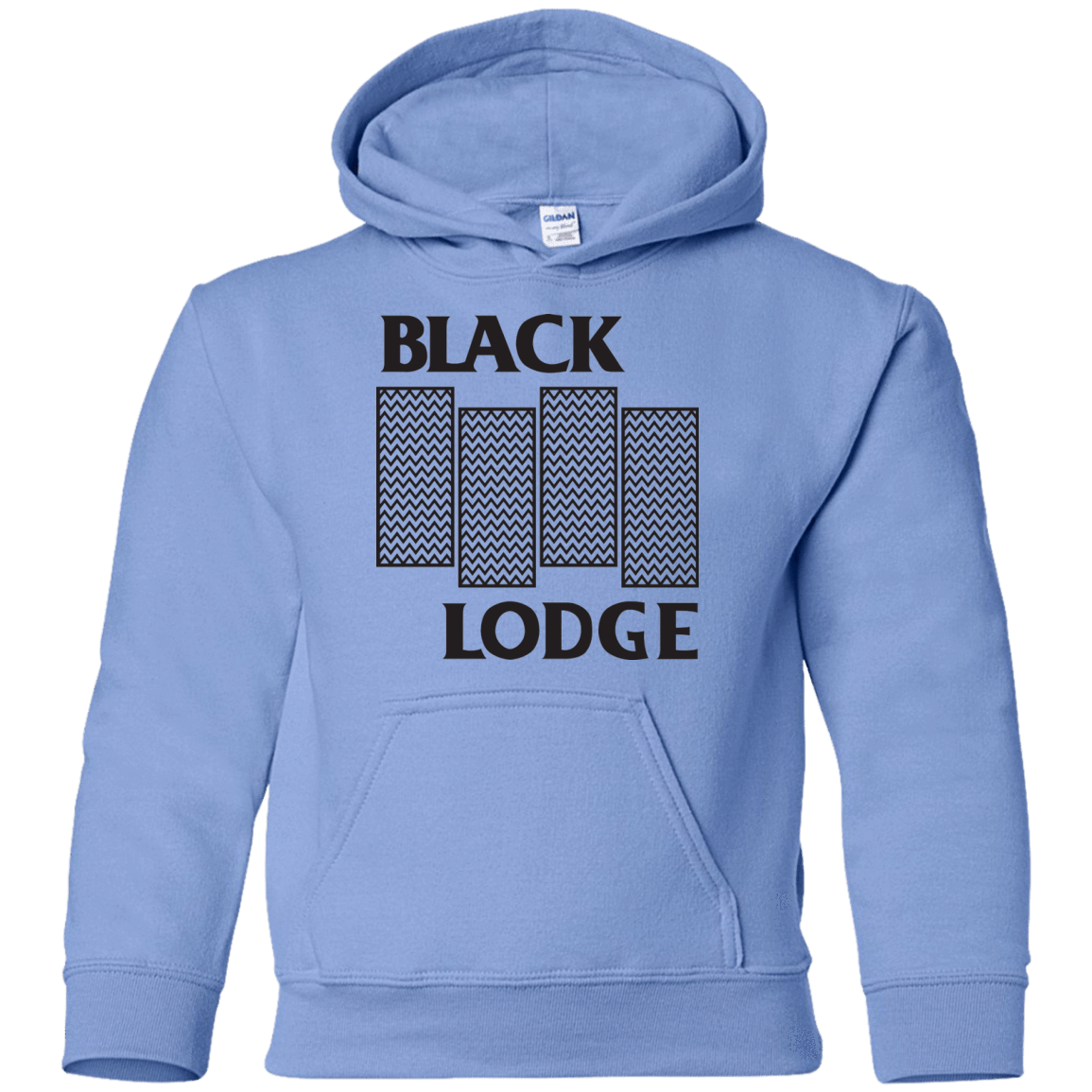Sweatshirts Carolina Blue / YS BLACK LODGE Youth Hoodie