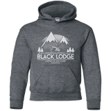 Sweatshirts Dark Heather / YS Black Lodge Youth Hoodie