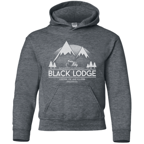 Sweatshirts Dark Heather / YS Black Lodge Youth Hoodie