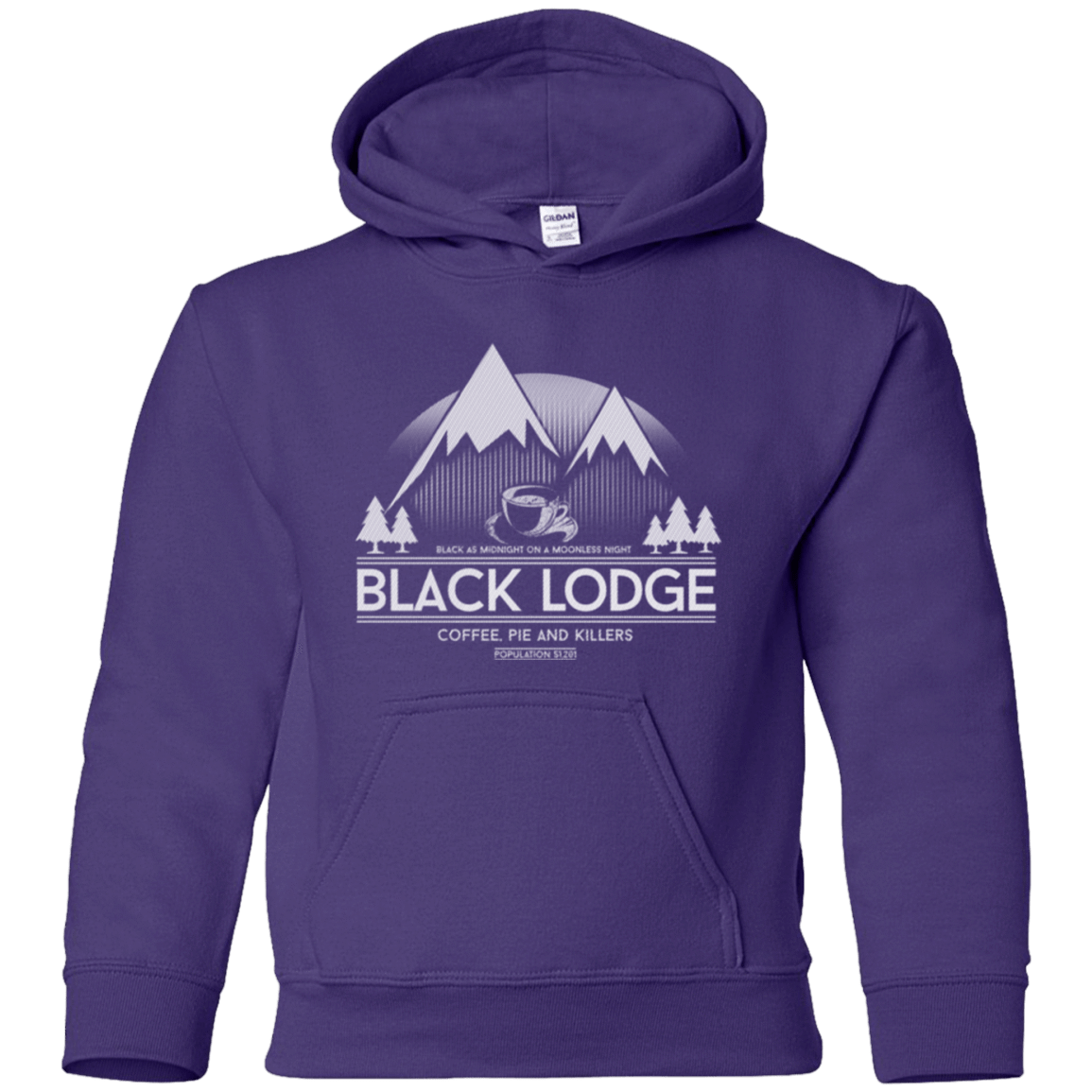 Sweatshirts Purple / YS Black Lodge Youth Hoodie