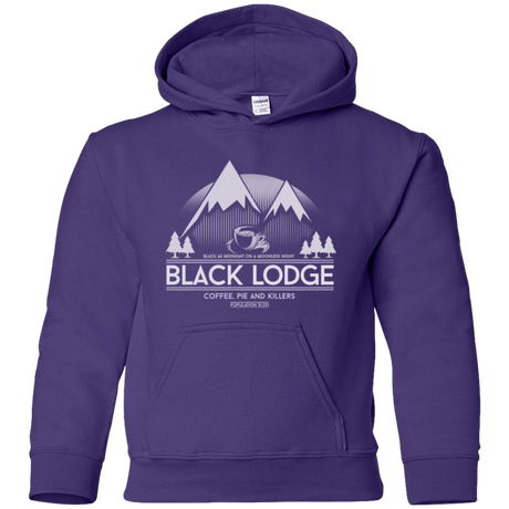Sweatshirts Purple / YS Black Lodge Youth Hoodie