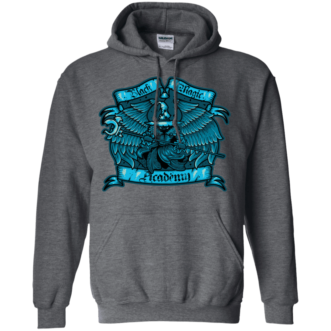 Sweatshirts Dark Heather / S Black Magic Academy Pullover Hoodie